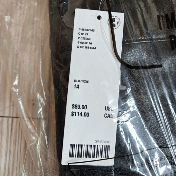 Urban Outfitters Silence + Noise Sydney Faux Leather Moto Pants in Black NWT - Picture 11 of 13